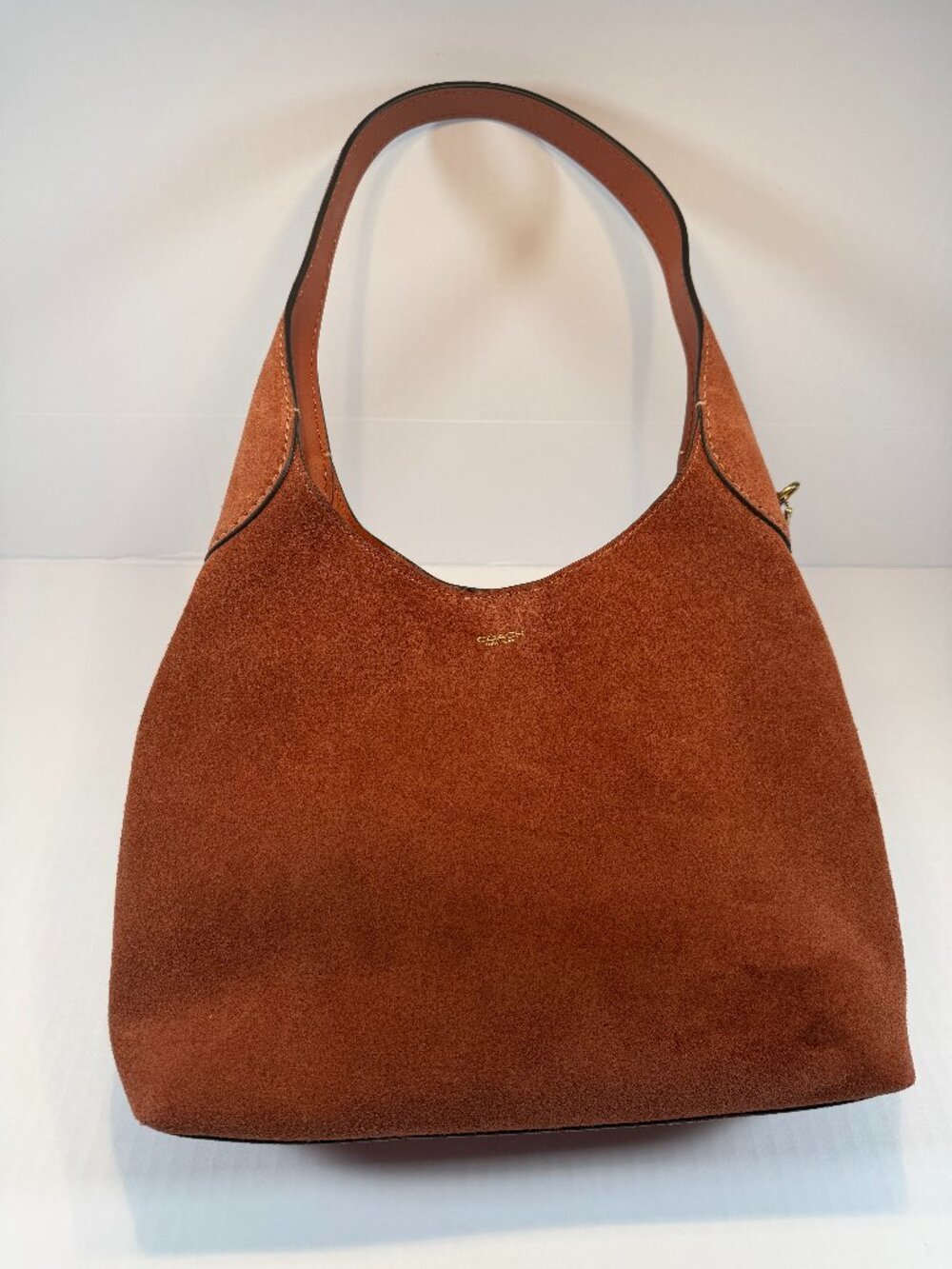 Coach NWT Brooklyn 28 Shoulder Bag In Clay Suede